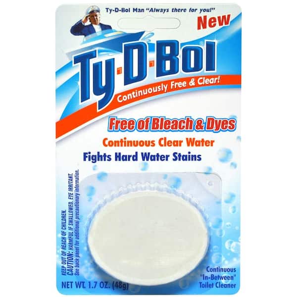 Ty-D-Bol 1.7 oz. Toilet Bowl Cleaner Tablet Free and Clear (6-Pack)