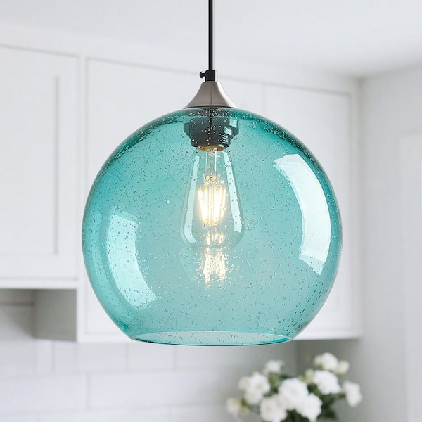 ZHLWIN Home Lighting ‎60 Watts 1 Light 9. 84in Light Blue 3-Pack