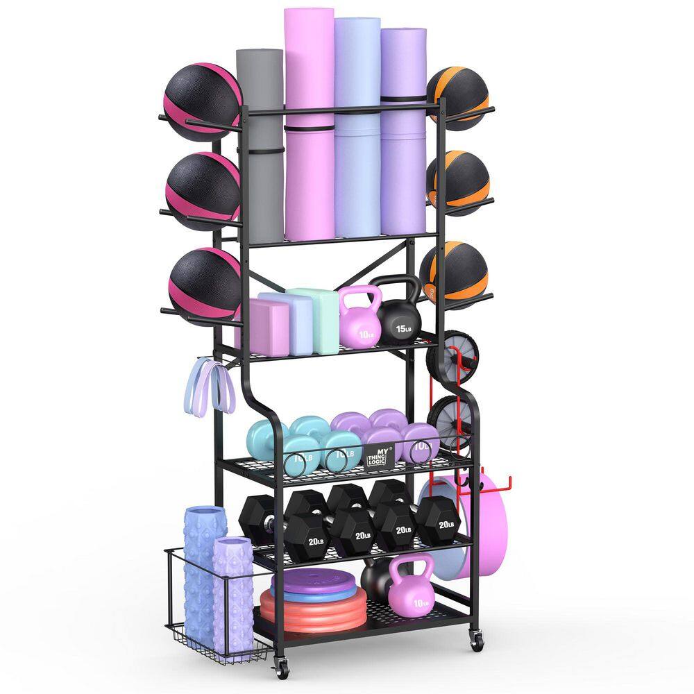 All-in-One Yoga Mat and Home Gym Equipment Storage Organizer price history on PriceWatchPro