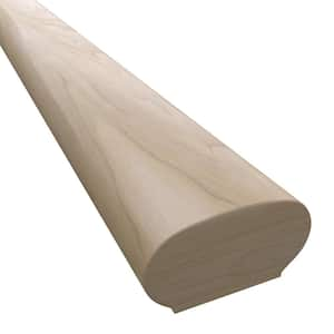 Stair Parts 6042 8 ft. Unfinished Poplar Solid Wall Handrail