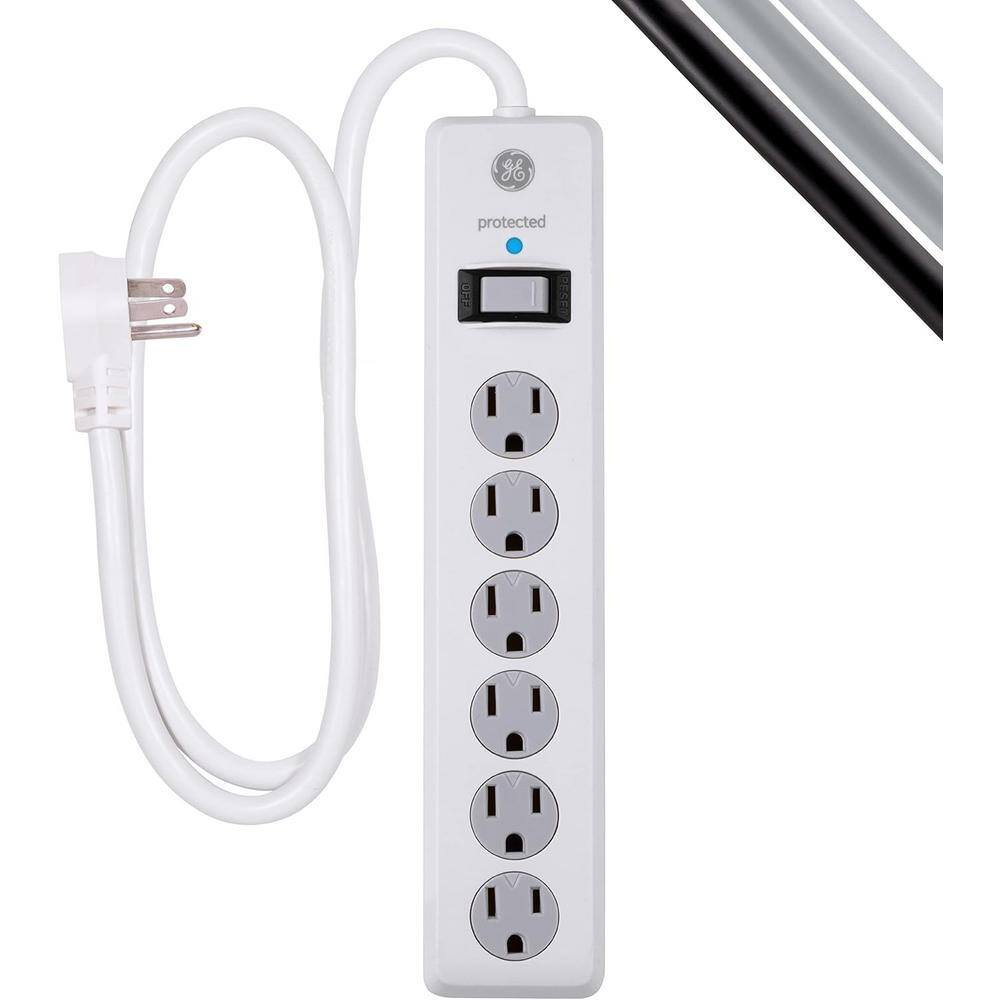 Lukyamzn 6Outlet Surge Protector with 4 ft. Extension Cord & 800