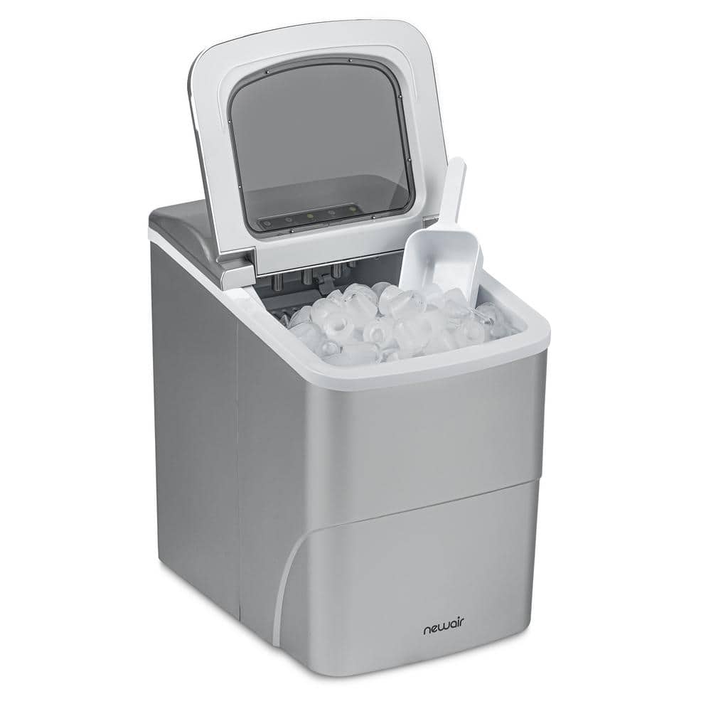 Newair 26 lb Silver Portable Countertop Ice Maker