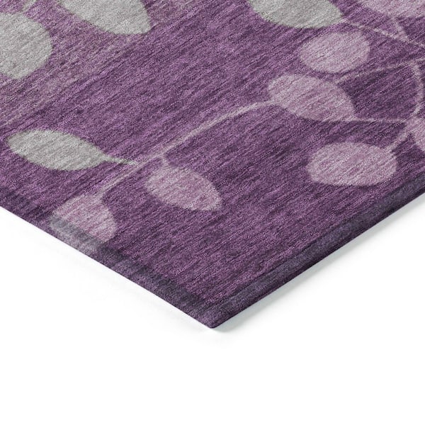 Chantille Machine Washable Indoor/Outdoor Abstract ACN1900 Purple 3 ft. x 5 ft. Accent Rug