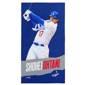 MLB Dodgers Shohei Ohtani Multi-Colored Printed Beach Towel Cotton/Polyester Blend Pool Towel