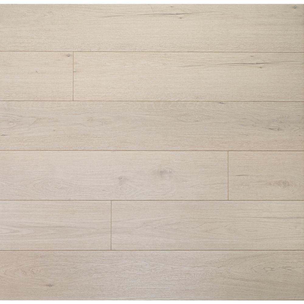 A&A Surfaces Alton Ozark Valley 7.7 in. W x 48 in. L Hybrid Resilient Waterproof Rigid Plank Flooring (17.96 Sq. ft./case), Light