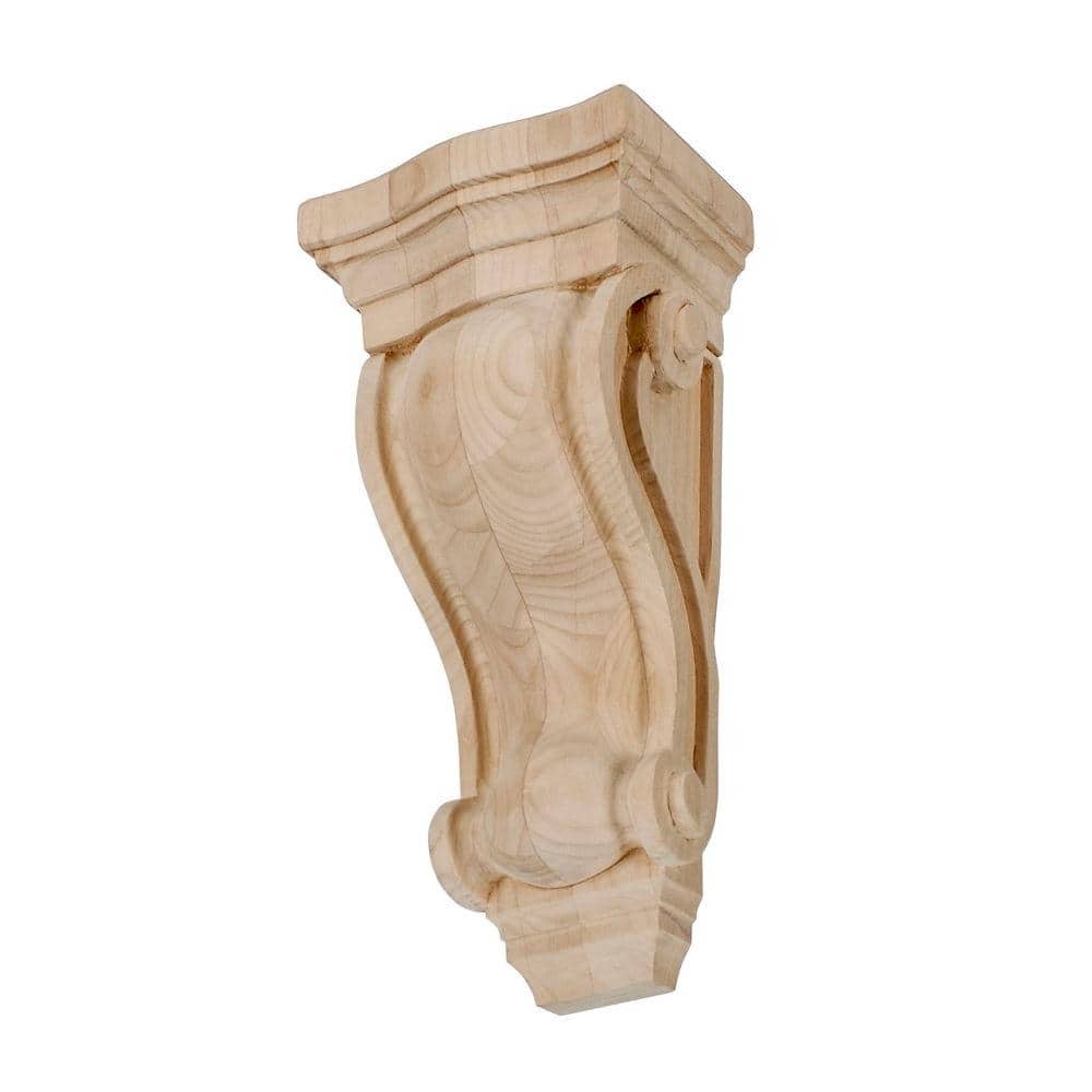 Unfinished Solid Alder Classic Traditional Wood Corbel