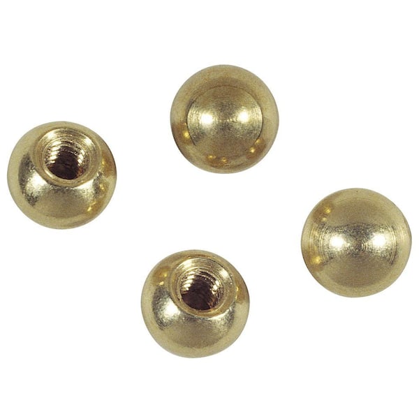 Commercial Electric 3/8 in. Brass Cap Nuts (4-Pack)