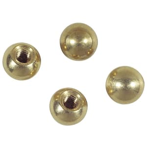 3/8 in. Brass Cap Nuts (4-Pack)