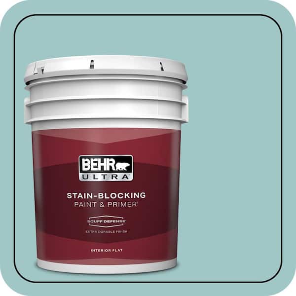 BEHR ULTRA 5 gal. Home Decorators Collection #HDC-SP16-08 Blue Bell Extra Durable Flat Interior Paint & Primer