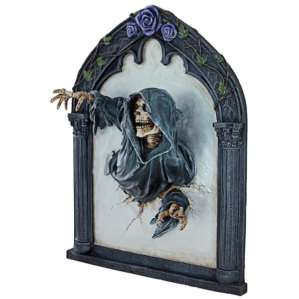 Design Toscano Grim Reflections Grim Reaper Gothic Novelty Wall Sculpture
