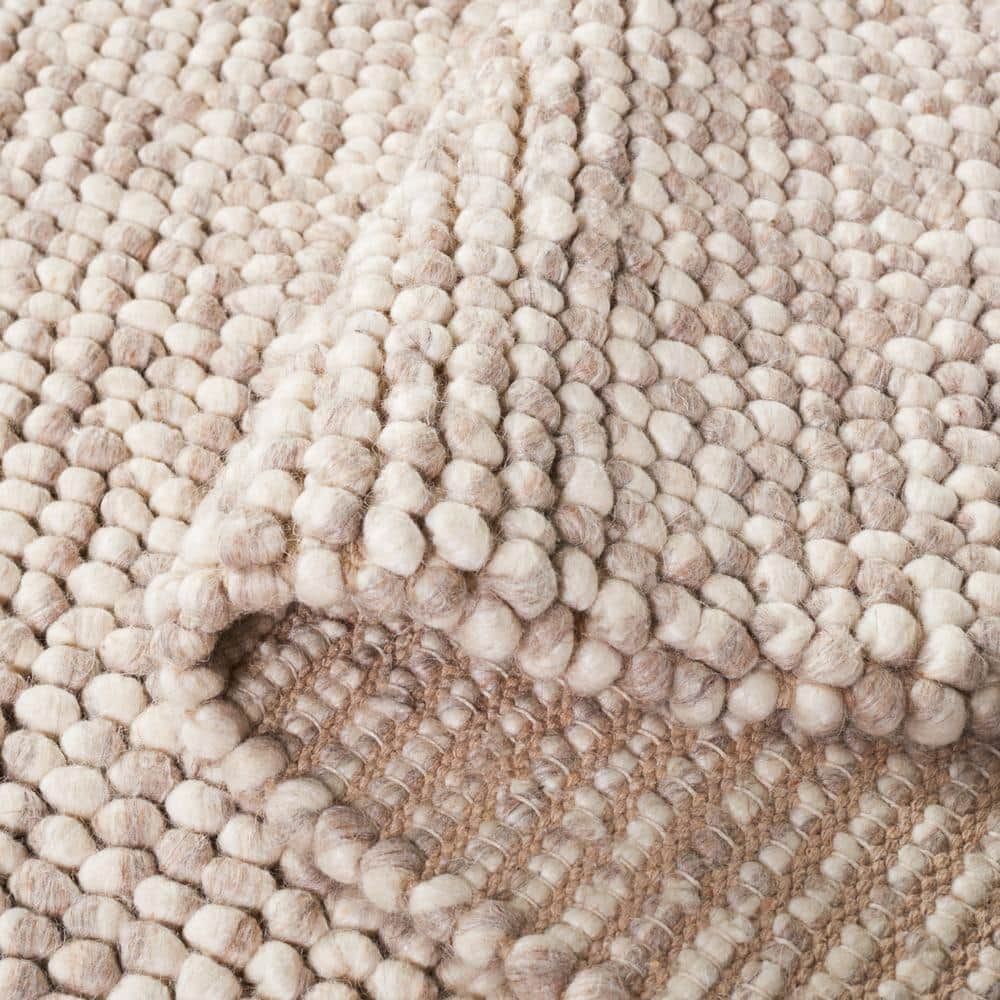 Natura Beige 10 ft. x 10 ft. Gradient Round Area Rug - thumbnail 4