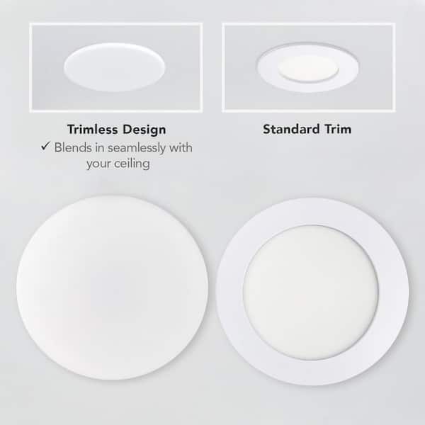 6 in. LED InfinitiEdge Recessed Retrofit Light Trim, Adjustable CCT