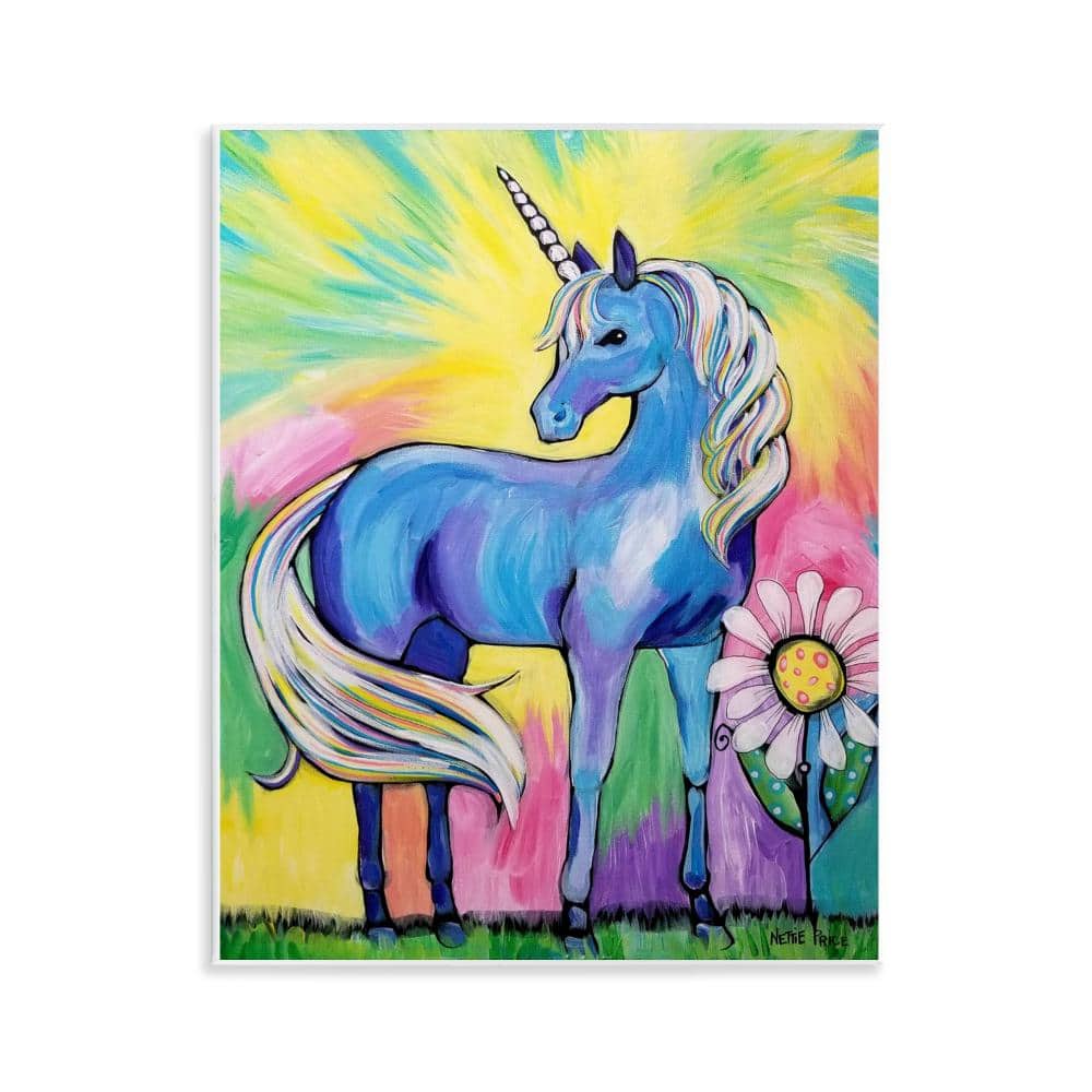Magical Unicorn in Rainbow Meadow Wall Plaque Art, design by Nettie Price price history on PriceWatchPro