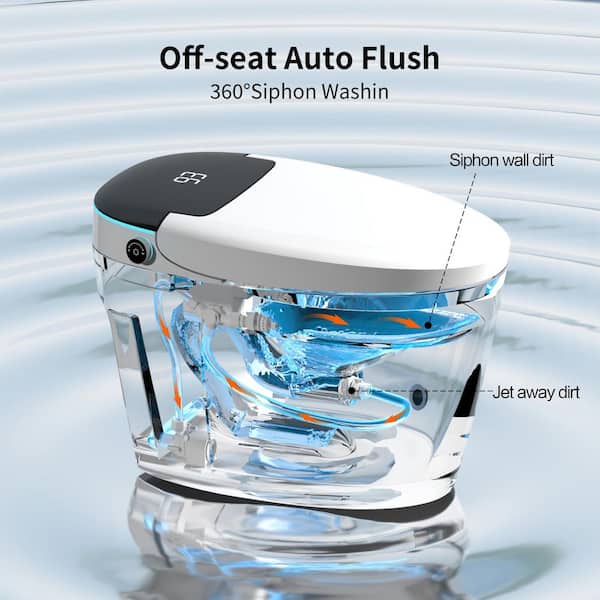 yulika DJ-951B Tankless Smart Bidet Toilet with Auto Flush & Warm Water