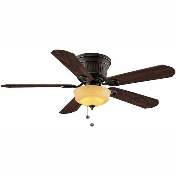 Hampton Bay Lynwood 52 in. LED Indoor Oil Rubbed Bronze Ceiling Fan with Light Kit