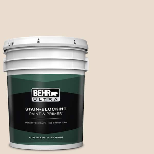 BEHR ULTRA 5 gal. #W-F-220 Cinnamon Cake Semi-Gloss Enamel Exterior Paint & Primer