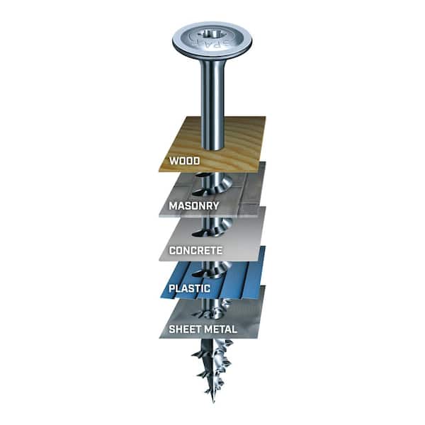 #10 x 2-1/2 in. Exterior Wafer Head Wood Screws Construction Torx T-Star Plus (77 Each) 1 LB Bit Included