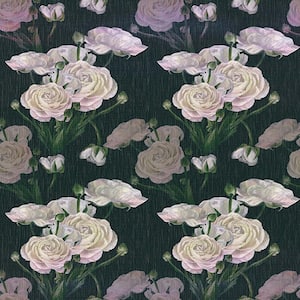 Roses Vinyl Non-Pasted Moisture Resistant Wallpaper Roll (2 Rolls/ Covers 28.74 sq. ft.)