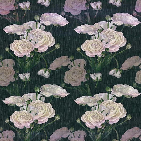 Vsmile Roses Vinyl Non-Pasted Moisture Resistant Wallpaper Roll (2 Rolls/ Covers 28.74 sq. ft.)