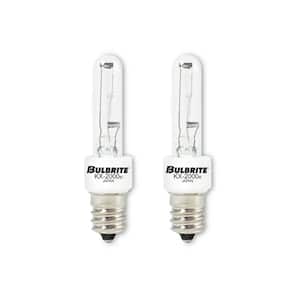 KX-2000 60-Watt T3 Krypton/Xenon Light Bulb with Candelabra Screw (E12) Base, Clear, 2700K (2-Pack)