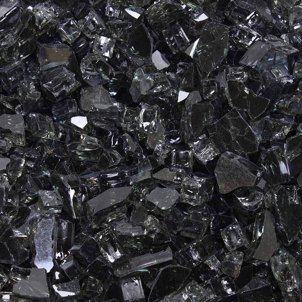 1/4 in. 10 lbs. Dark Matter Black Reflective Tempered Fire Glass in Jar price history on PriceWatchPro