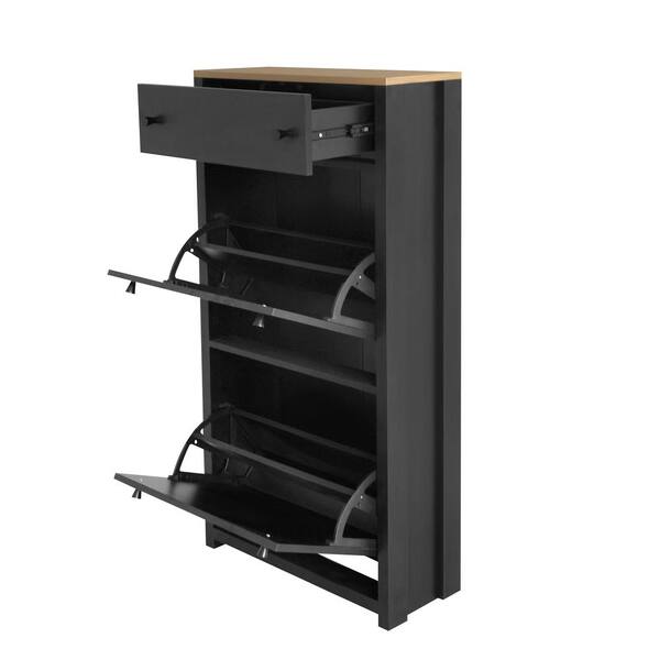 Black storage deals cabinet home depot