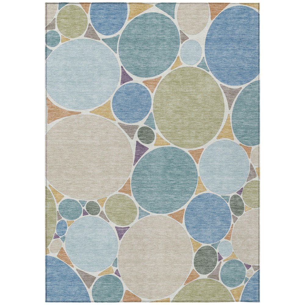 Chantille Machine Washable Indoor/Outdoor Abstract ACN2516 Blue 5 ft. x 7 ft. 6 in. Area Rug price history on PriceWatchPro