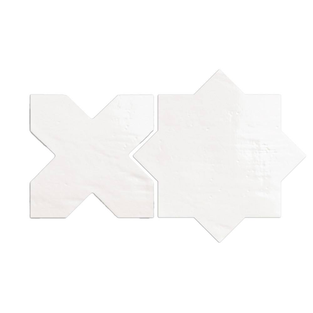 Argile Star Bianco with Bianco Cross 7 in. x 14 in. Porcelain Floor and Wall Tile (0.72 sq. ft./Case) price history on PriceWatchPro