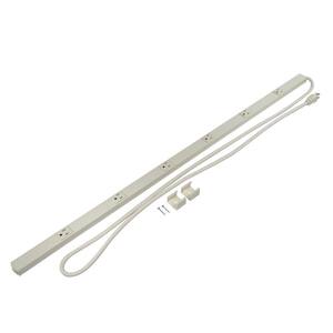thumbnail image 2 of X1 24-Inch 6-Outlet Hardwired Power Strip – H206VW – Steel, White, 15A 125V For Under Cabinet Or Bench 2 of 5