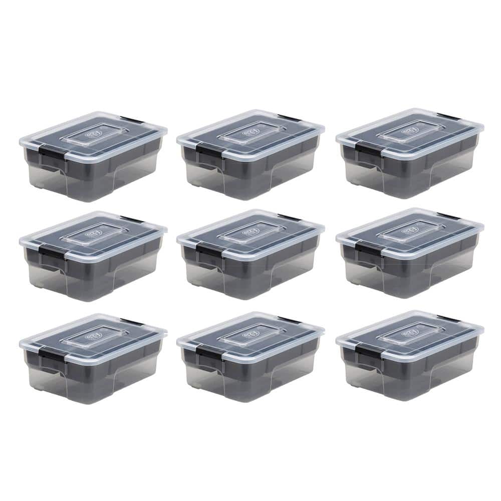 Clear Plastic Storage Box,8 Packs 5.3 QT Plastic Storage Bins With Latching  Lids Clear Storage Box With Handle Stackable Stoage Containers For  Organizing Snacks, Crafts, Tools