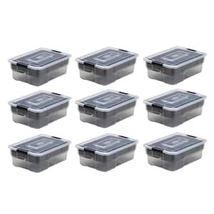 5 Qt. Sort It Storage Container in Gray Removable Tray (9-Pack)