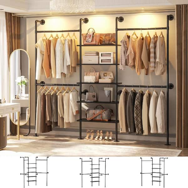 Clothes Racks For Rent Reviews for Aheaplus Industrial Heavy Duty 5-Tier Pipe Clothing Rack ...