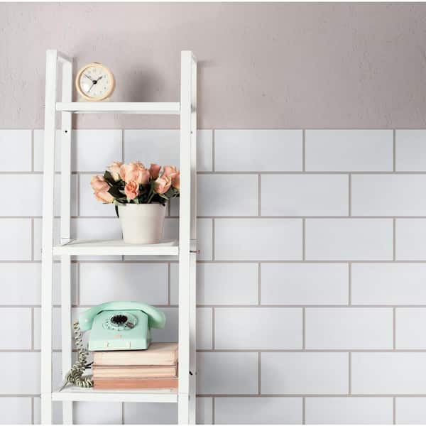 Piscina Brick Blanco Matte with BioTech 4-3/4 in. x 9-5/8 in. Porcelain Floor and Wall Tile (11.22 sq. ft./Case)