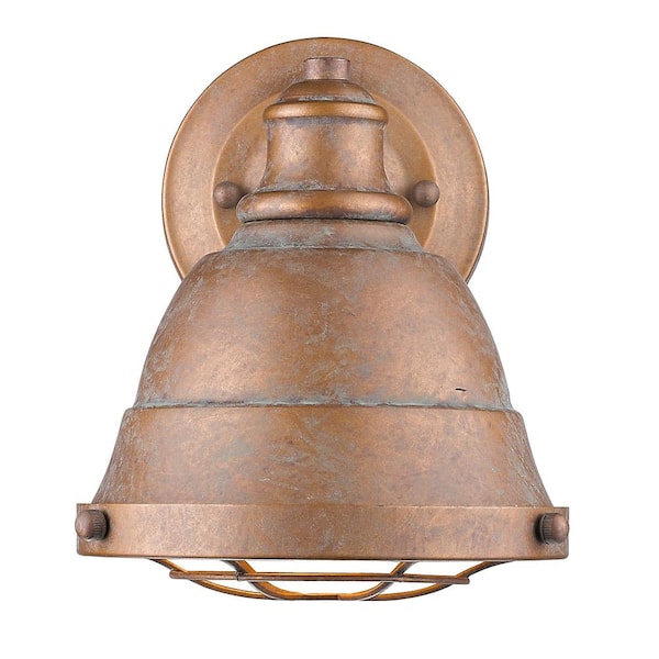 Bartlett 1-Light Copper Patina Bath Light
