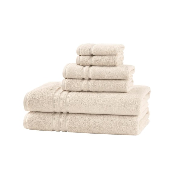 Home Decorators Collection Ultra Plush Soft Cotton Almond Biscotti Ivory  12-Piece Bath Towel Set 12 Piece Almond - The Home Depot