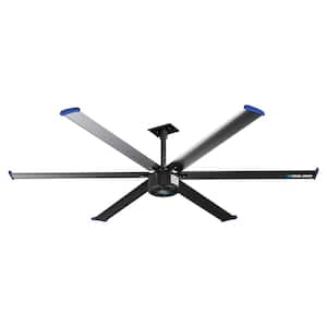 20 ft. Indoor Aluminum 240-Volt 60 RPM Industrial HVLS Ceiling Fan W/Ion Air Purification System Windstorm Series CB20