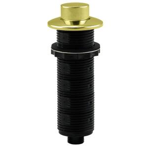 Replacement Raised Button Disposal Air Switch Trim in Polished Brass