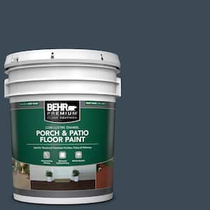 5 gal. #BXC-26 New Navy Blue Low-Lustre Enamel Interior/Exterior Porch and Patio Floor Paint