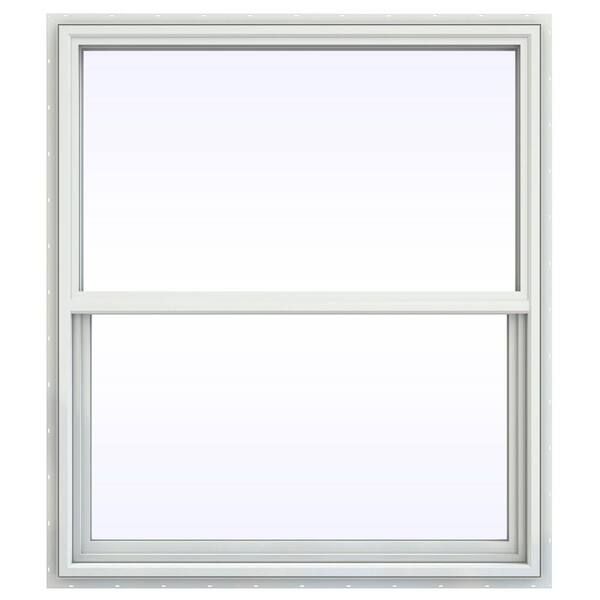 JELD-WEN 41.5 in. x 41.5 in. V-4500 Series Single Hung Vinyl Window - White