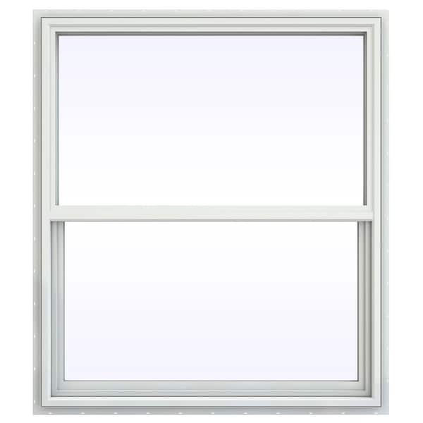 JELD-WEN 41.5 in. x 47.5 in. V-4500 Series Single Hung Vinyl Window - White