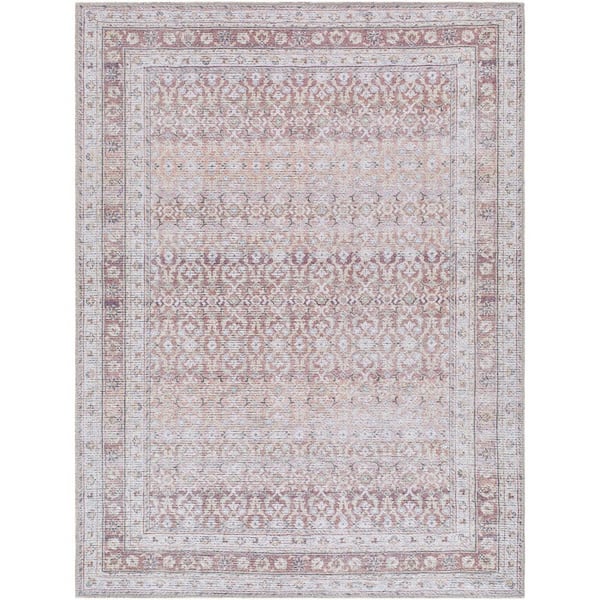 Vinny Olive Traditional Border 8 X 12  Area Rug