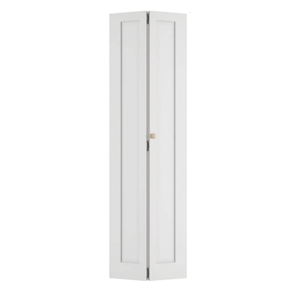 24 in. x 78.4 in. 1-Panel Hollow Core White Primed Composite MDF Bi-Fold Door with Hardware Kit price history on PriceWatchPro