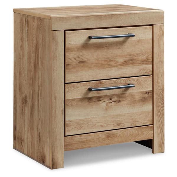 Hyanna Brown 2-Drawer 21.69 in. W Nightstands