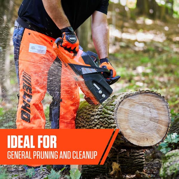 ECHO 18 in. 56-Volt Cordless Battery Rear-Handle Chainsaw and