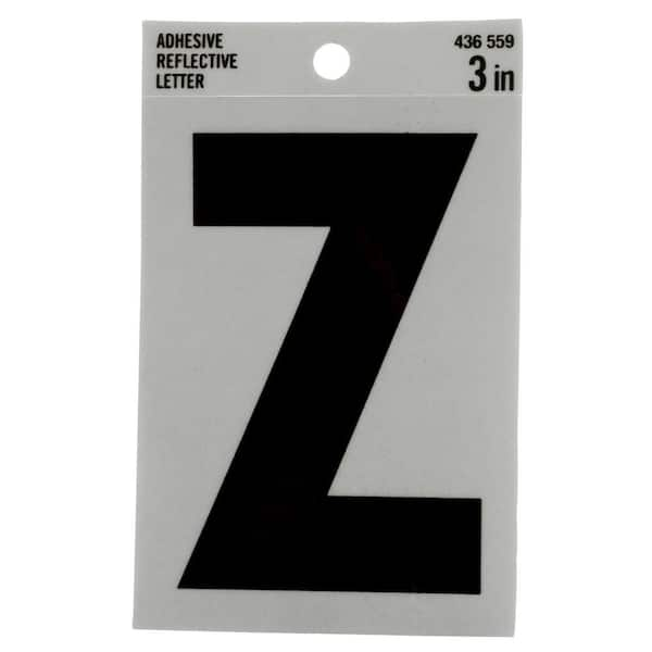 Everbilt 3 in. Vinyl Reflective Letter Z