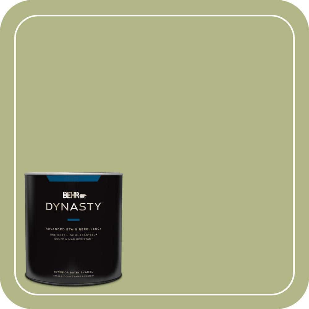 1 qt. #PPU10-07 Lima Green One-Coat Hide Satin Enamel Interior Stain-Blocking Paint & Primer price history on PriceWatchPro