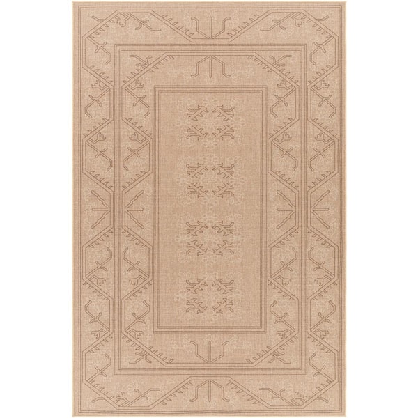 Livabliss Ez Jute Tan 9 ft. x 12 ft. Machine-Washable Indoor Area Rug