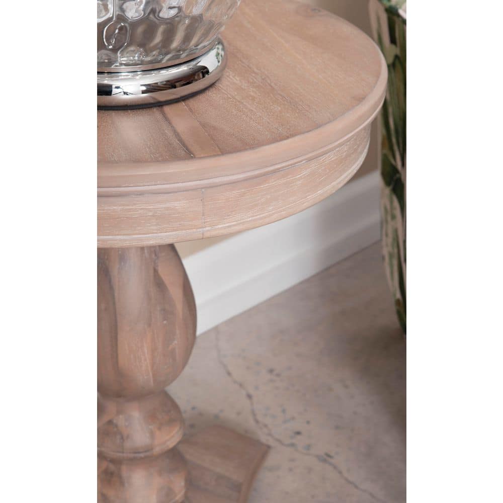 Cati 20 in. Hazelnut Round Wood End Table - thumbnail 6