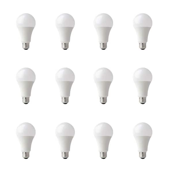 Feit Electric 100-Watt Equivalent A19 Dimmable CEC Title 20/24 ENERGY STAR 90 CRI E26 LED Light Bulb, Bright White 3000K(12-Pack)