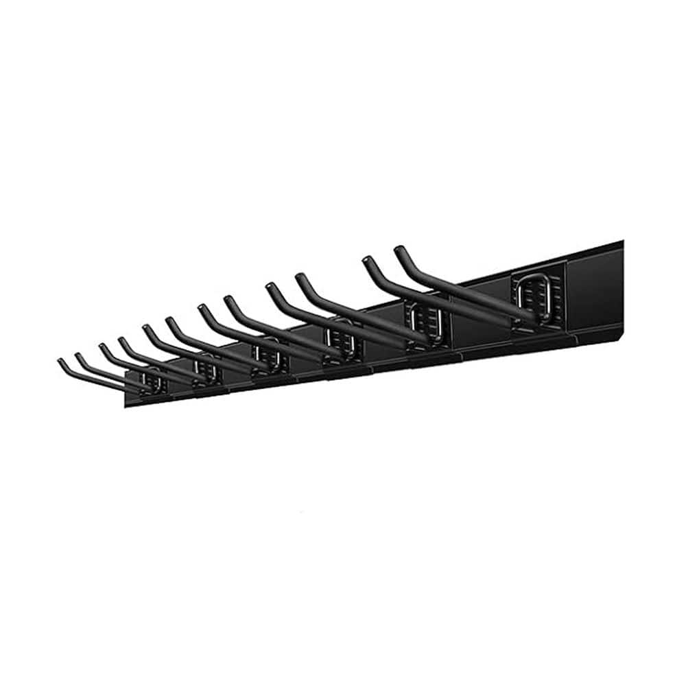 Garage Tool Wall Rack 3.15 in. Black Steel with Adjustable Hooks and Chair Hangers Heavy Duty Space-Saving Organizer price history on PriceWatchPro